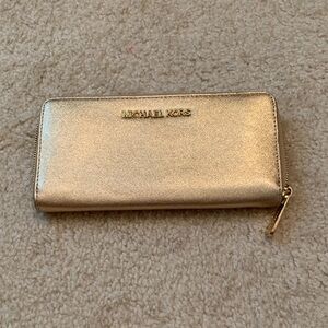 Michael Kors Shimmering Gold Wallet
